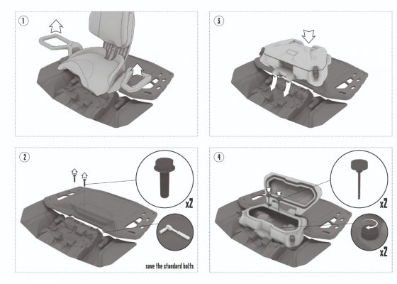 ADDITIONAL ATV BOX for BRP Can-Am Outlander 850-1000 XT-P, DPS, LTD (Gen 3, 2025+) (suitable for Smart-Shox version)